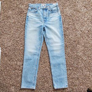 NWT- Rivet & Thread (Madewell) Perfect Vintage Jeans in Ryerson Wash, size 28